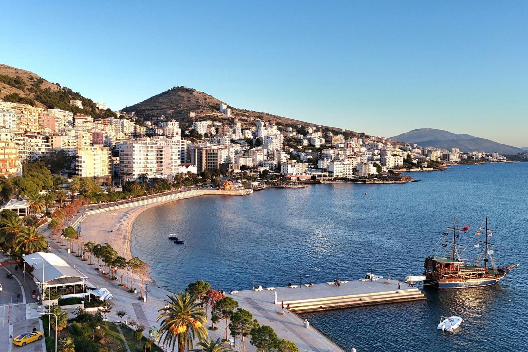 Sunset Penthouse Apartment Sarandë Exterior foto