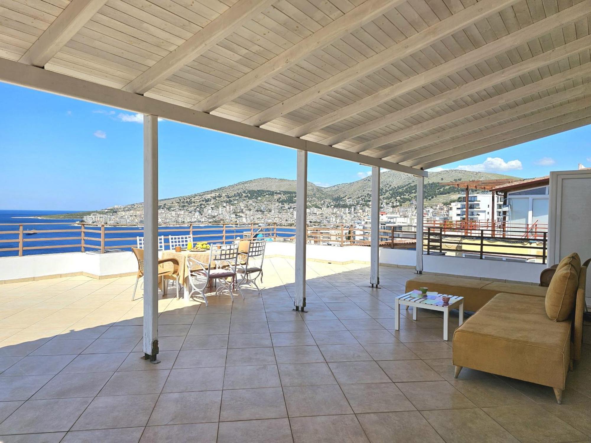 Sunset Penthouse Apartment Sarandë Exterior foto