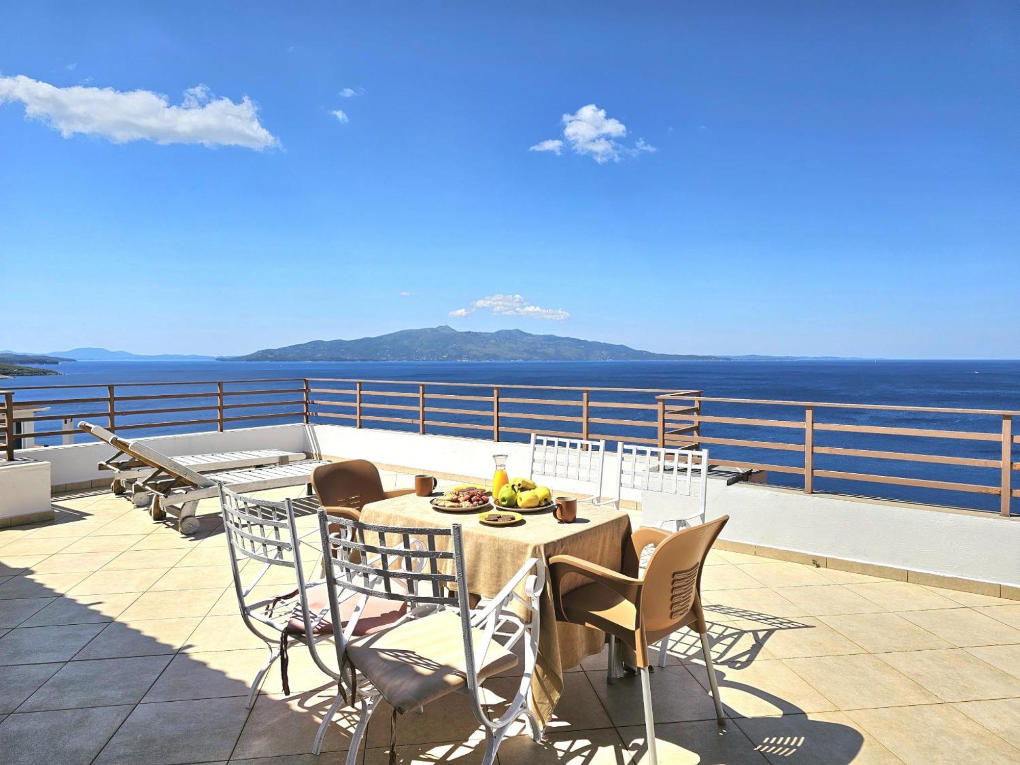 Sunset Penthouse Apartment Sarandë Exterior foto