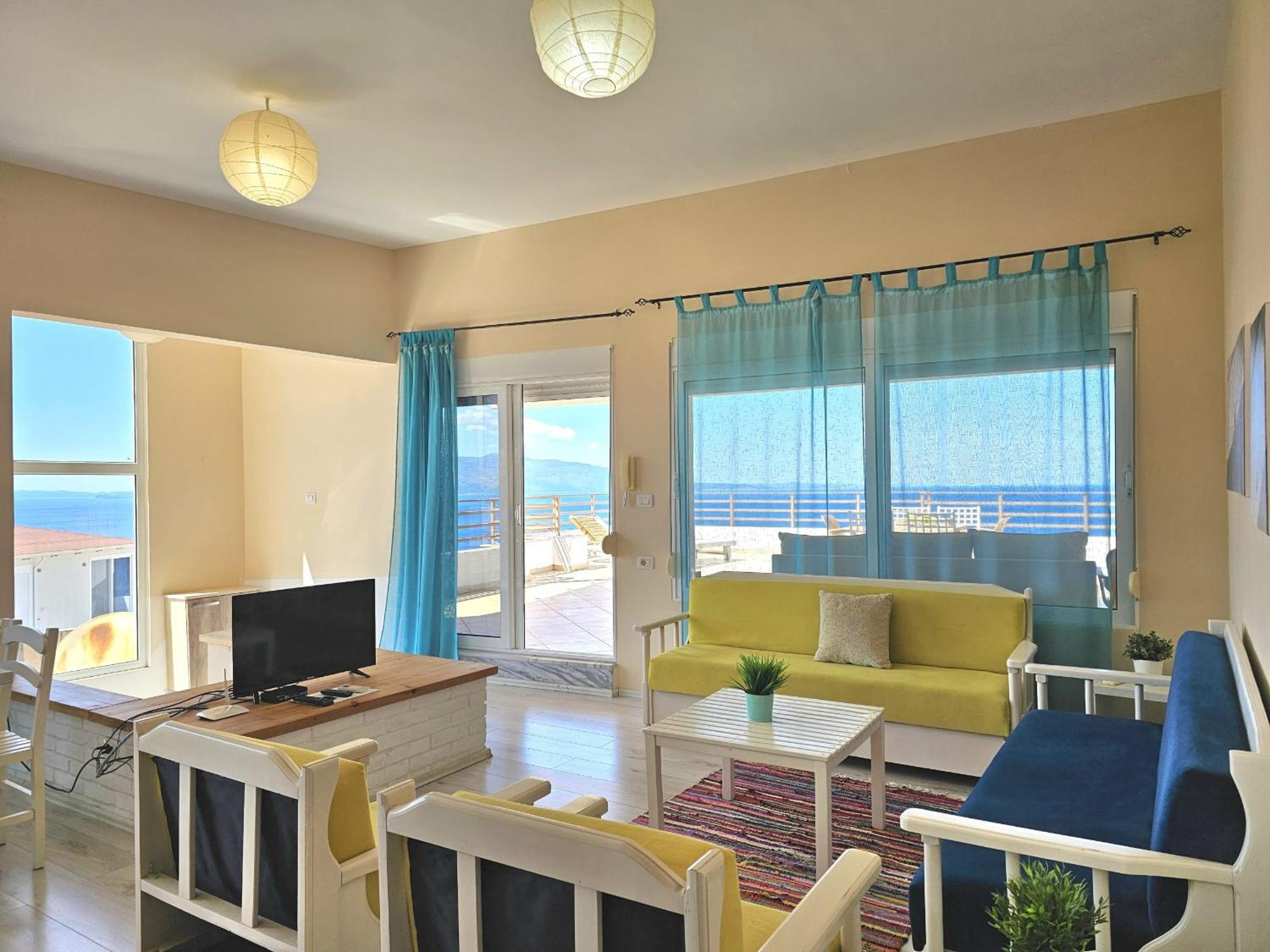 Sunset Penthouse Apartment Sarandë Exterior foto