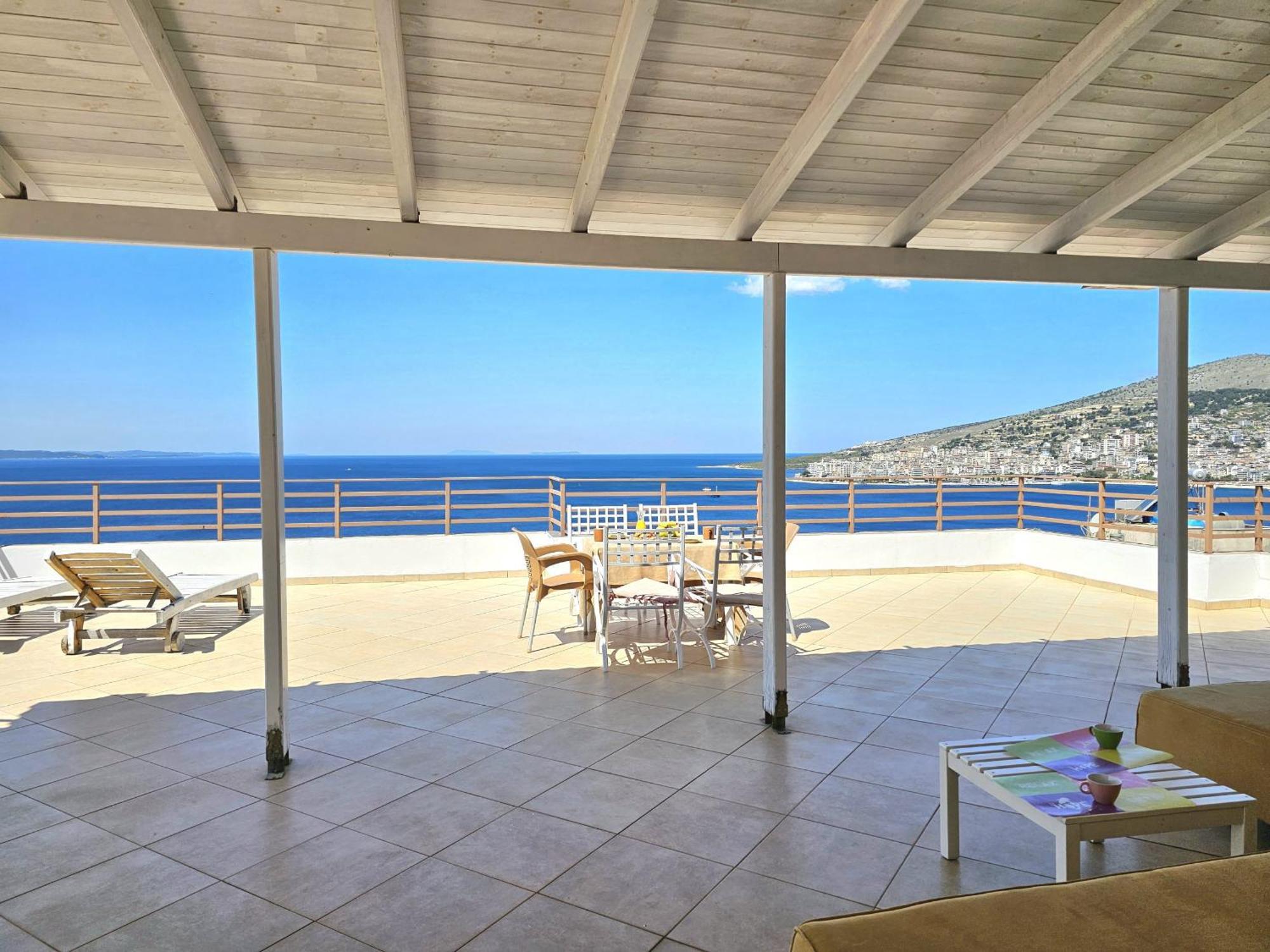 Sunset Penthouse Apartment Sarandë Exterior foto